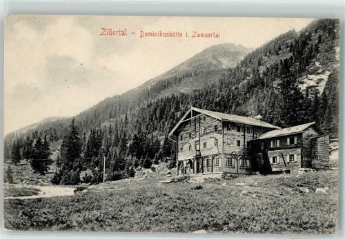 Finkenberg 1911 Alpengasthaus Dominikushütte i. Zamsertal