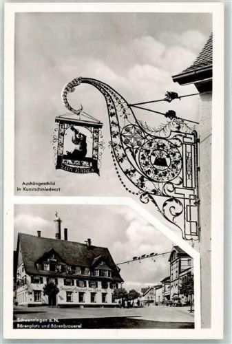Schwenningen Schmiedeschild Gasthaus zum Bären Bärenplatz Bärenbrauerei