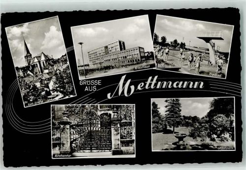Mettmann Kreishaus Schwimmbad Stadtpark Kirchentor