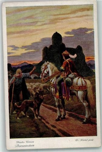 sign.Kubel O. Prinz Pferd Hirte Hund FRG Serie 140 Nr.3803