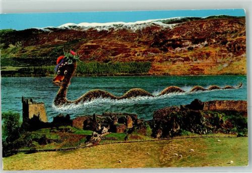 Loch Ness Monster Castle Urquhart Drumnadrochit Schottland Motiv Großbritannien