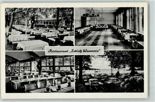 10115 W1000 Wannsee - Gasthaus Schloß Wannsee Speisesaal Gartenterrasse