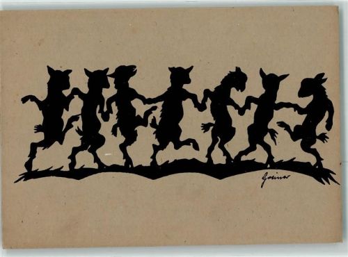 sign.Greiner Scherenschnitt Verlag Brönner Nr.18