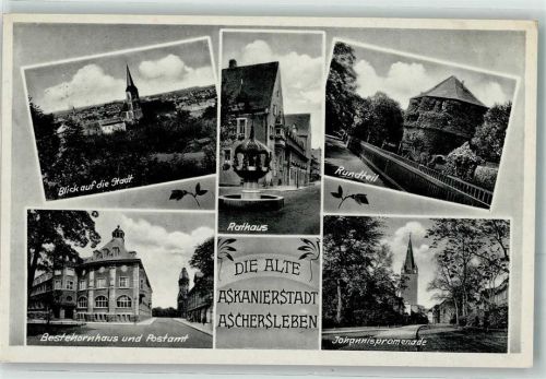Aschersleben Bestehornhaus u. Postamt Rathaus