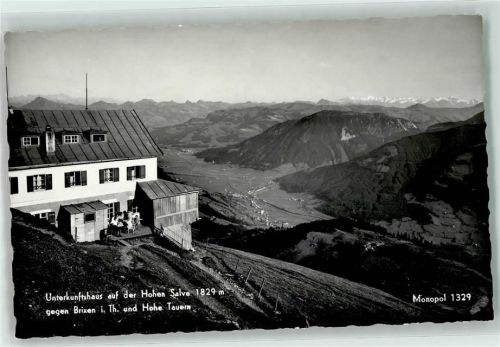 Westendorf Unterkunftshaus auf der Hohen Salve gegen Brixen i. Th. und Hohe Tauern
