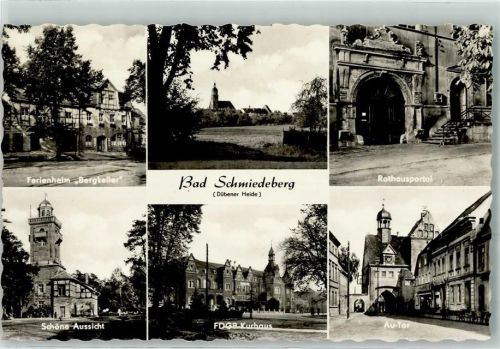 Bad Schmiedeberg Ferienheim Bergkeller Rathausportal FDGB Kurhaus Au-Tor