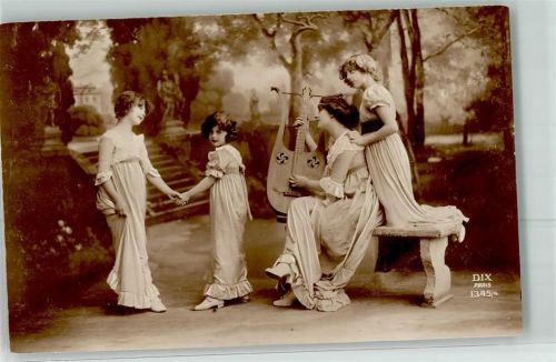 1919 Frau Kinder DIX Paris Nr.1345
