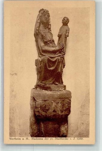 Wertheim Ev. Stadtkirche Madonnenfigur v. J. 1250