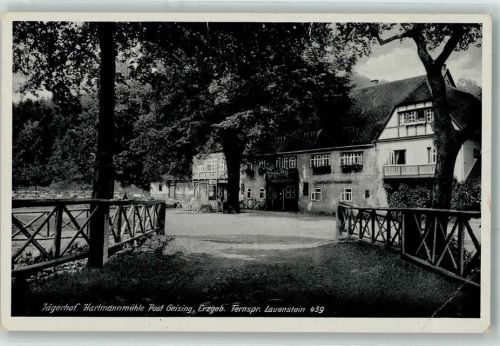 Lauenstein Gasthaus Jägerhof Hartmannmühle Erzgebirge