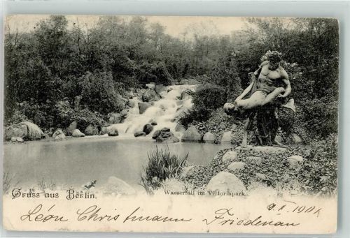 Kreuzberg 1901 Victoriapark Wasserfall
