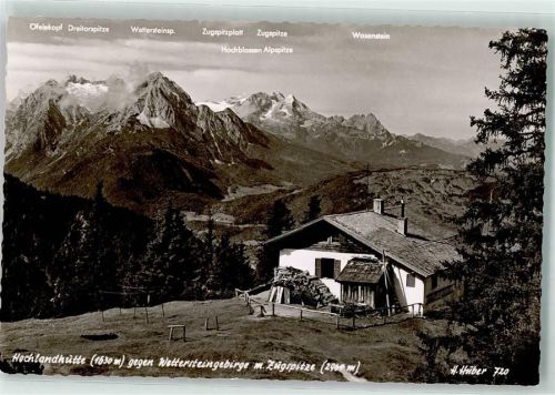 Hochlandhütte Wettersteingebirge Zugspitze
