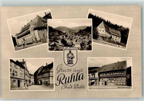 Ruhla Postamt Kindergenesungsheim Heimatmuseum Untere Lindenstraße