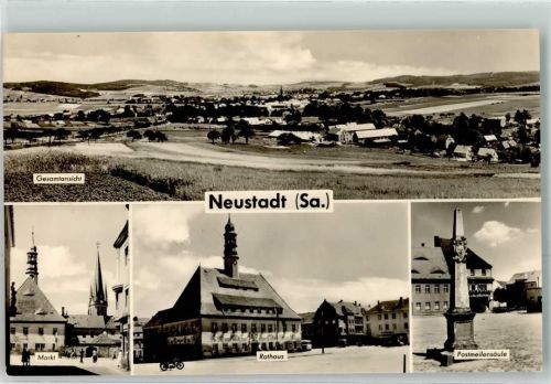 Neustadt Markt Rathaus Postmeilensäule