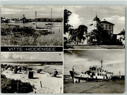 Vitte Hafen Ausflugsdampfer Erholungsheim Strand