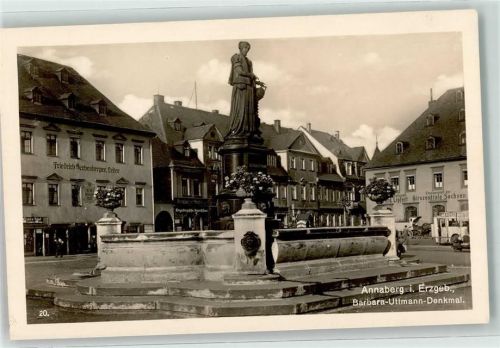 99976 O5701 Annaberg b Mühlhausen, Thür - Barbara-Uttmann-Denkmal Girozentrale Sachsen
