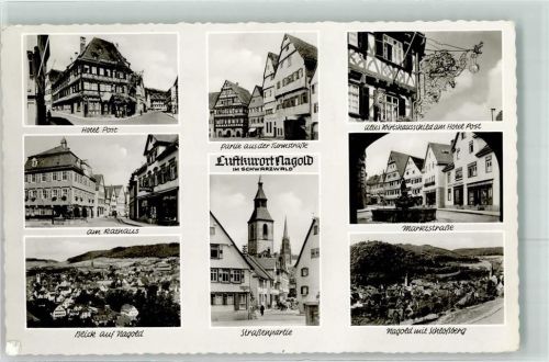 Nagold Hotel Post am Rathaus Nagold mit Schloßberg