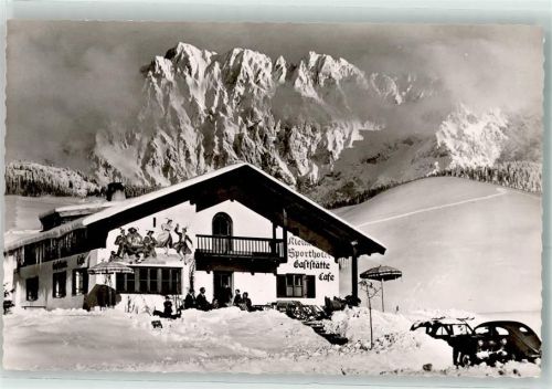 Klais Kleines Sporthotel im Schnee VW Käfer