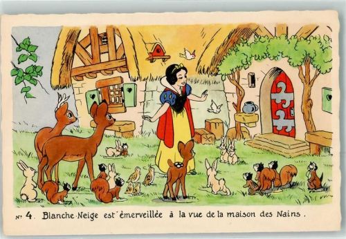 Nr.4 Walt Disney Rehe Hasen Eichhörnchen Vögel
