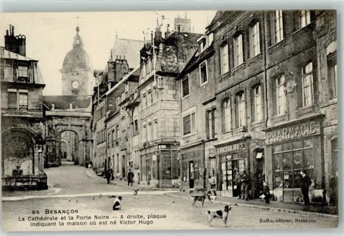 Besancon la Cathedrale et la Porte Noire Apotheke Hunde