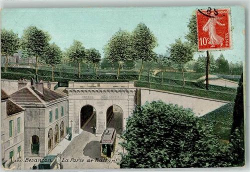 Besancon la Porte de Battant Straßenbahn