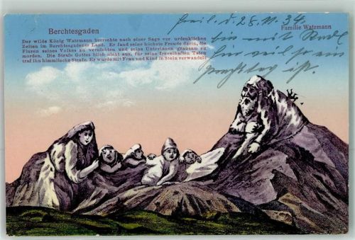 Berchtesgaden König Watzmann mit Familie Verlag Lehrburger Nr.11799