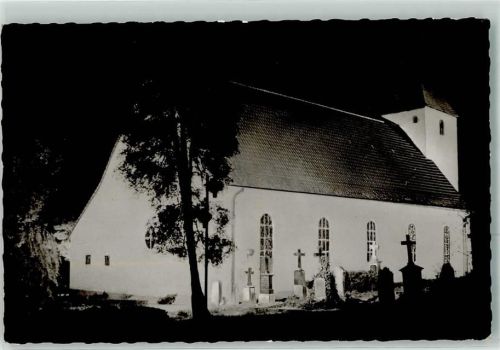 Exter Dorfkirche-Ev. Autobahnkirche Nachtaufnahme