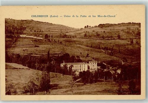 Colombier Usine de la Potte et les Mas de Cheval Loire