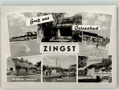 Zingst HO-Gasthaus Kurhaus HO-Gaststätte Fischerklause Hafen
