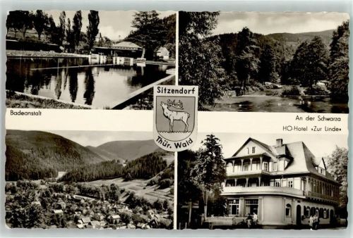 Sitzendorf Badeanstalt HO- Hotel Zur Linde Wappen
