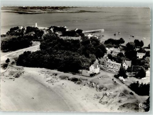 Arzon Fliegeraufnahme la Plage le Phare le Port Port Navalo