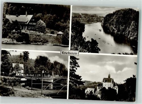 Kriebstein 1975 Burg Kriebstein Fahrgastschiff Lauenhain auf der Zschopau