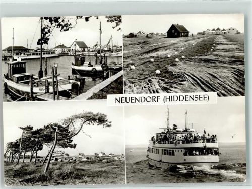 Neuendorf, Hiddensee Fischerboot Seebäderschiff