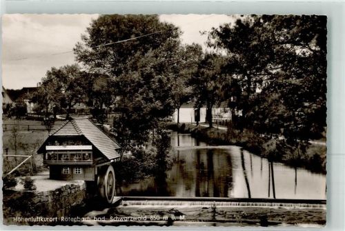 79877 W7829 Rötenbach , Baden Foto AK Miniaturwassermühle