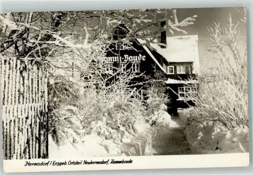Hermsdorf Ortsteil Neuhermsdorf Kammbaude im Winter