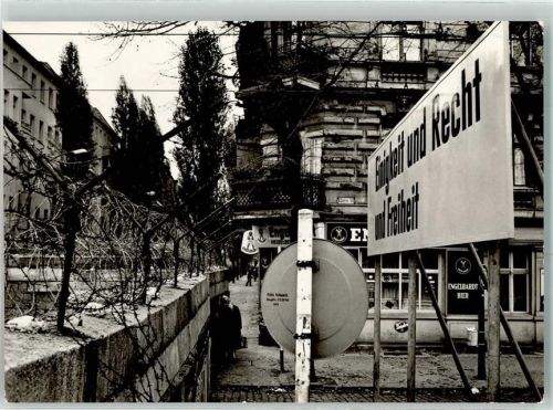 Neukölln Sektorengrenze Berliner Mauer Elsenstraße