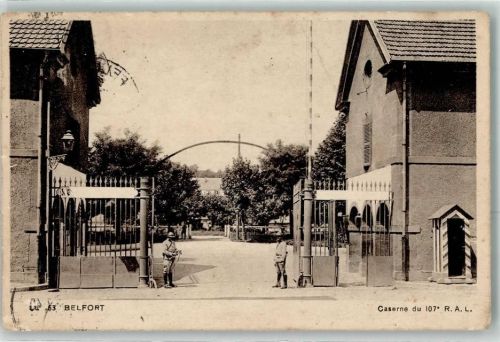 Belfort Caserne du 107. R.A.L. WK II Stempel