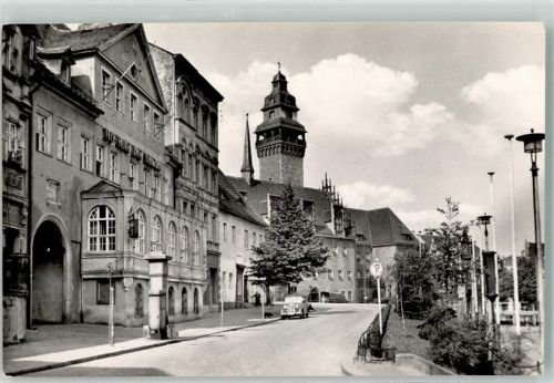 Zeitz Friedensplatz Auto Turm Tor HO Hotel