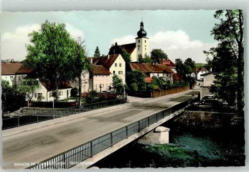 Ebnath mit Brücke über den Fichtelnaab und Kirche St. Ägidius