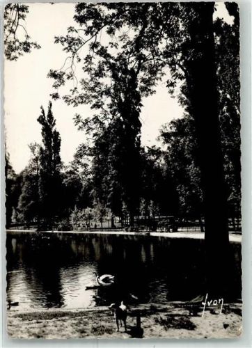 Vincennes Lac de St. Mande Schwan Hund