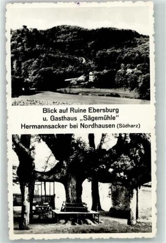 Herrmannsacker Ruine Ebersburg und Gasthaus Sägemühle