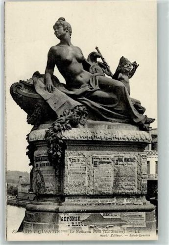 Saint-Quentin Le Nouveau Pont Statue Denkmal