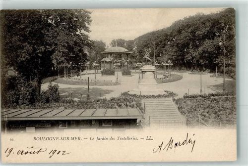 Boulogne-sur-Mer 1902 Le Jardin des Tintelleries Pavillon