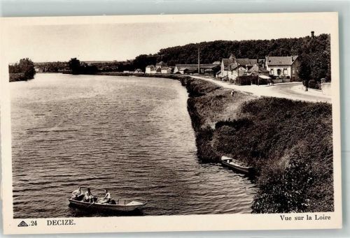 Decize Blick zur Loire Ruderboot