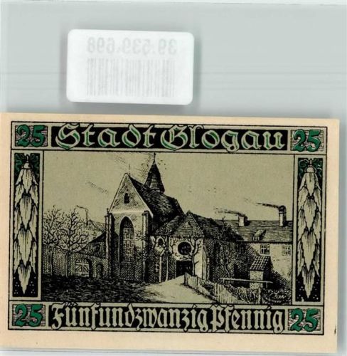 Glogau Notgeld 25 Pfennig