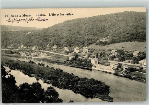 Lustin 1917 Vallee de la Meuse l`Ile et les Villas