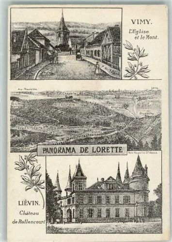 Lievin l`Eglise et le Mont Chateau de Rollencourt