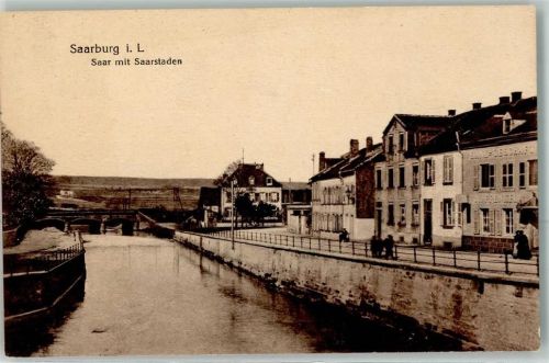 Sarrebourg 1917 Saar mit Saarstaden