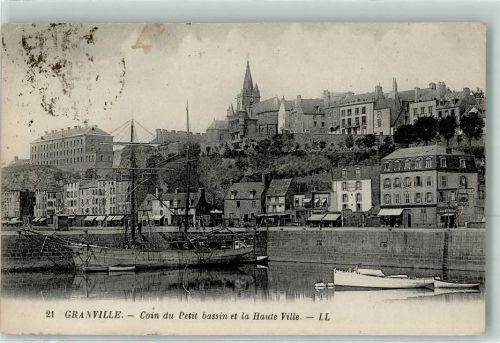 Granville Coin du Petit bassin et la Haute Ville Segelschiff