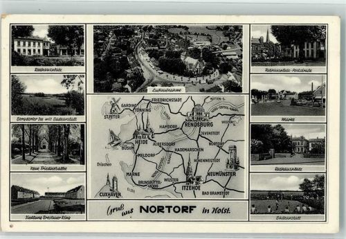 Nortorf Rathausplatz Siedlung Breslauer Weg Markt Badeanstalt Poststraße