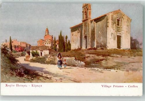 Corfu Potamo Dorf